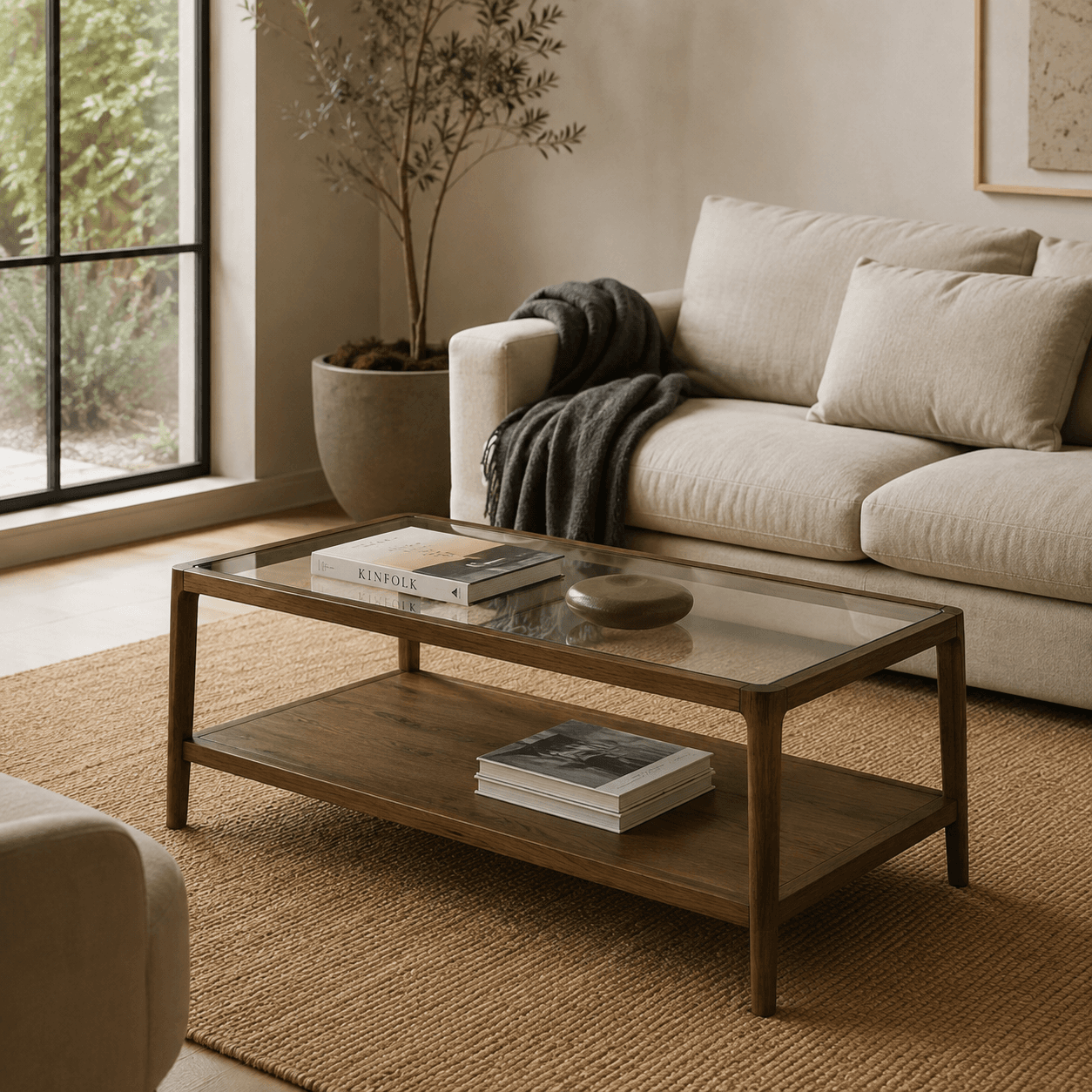 Abberley Coffee Table in Brown | Kaiku