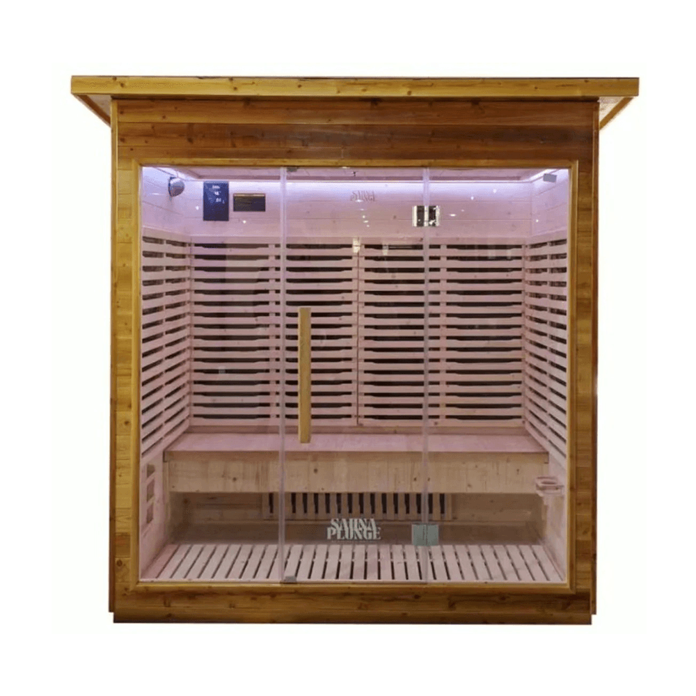 4-Person Outdoor Infrared Sauna | SaunaPlunge®