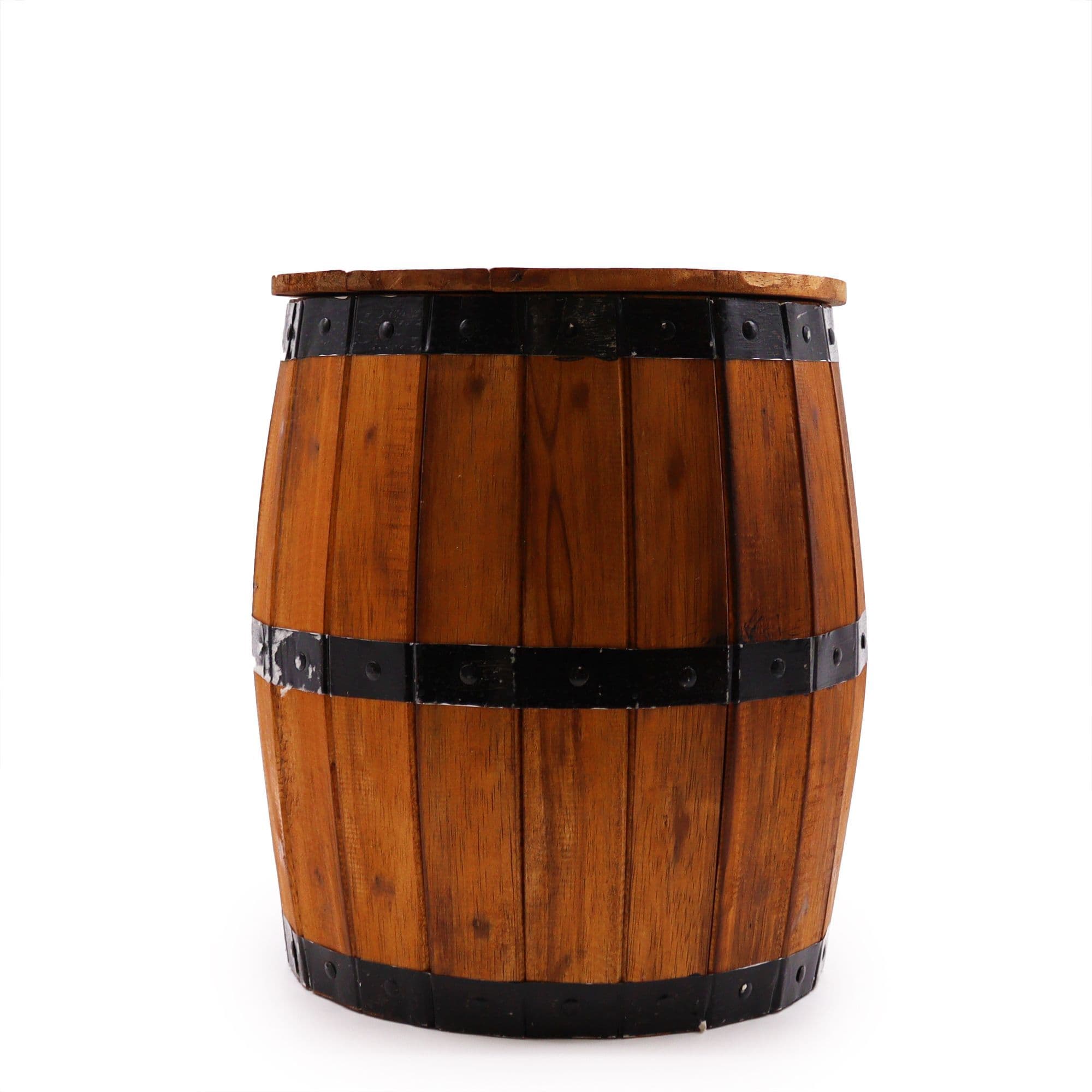 Natural Wooden Beer Barrel Storage Stool | Kaiku