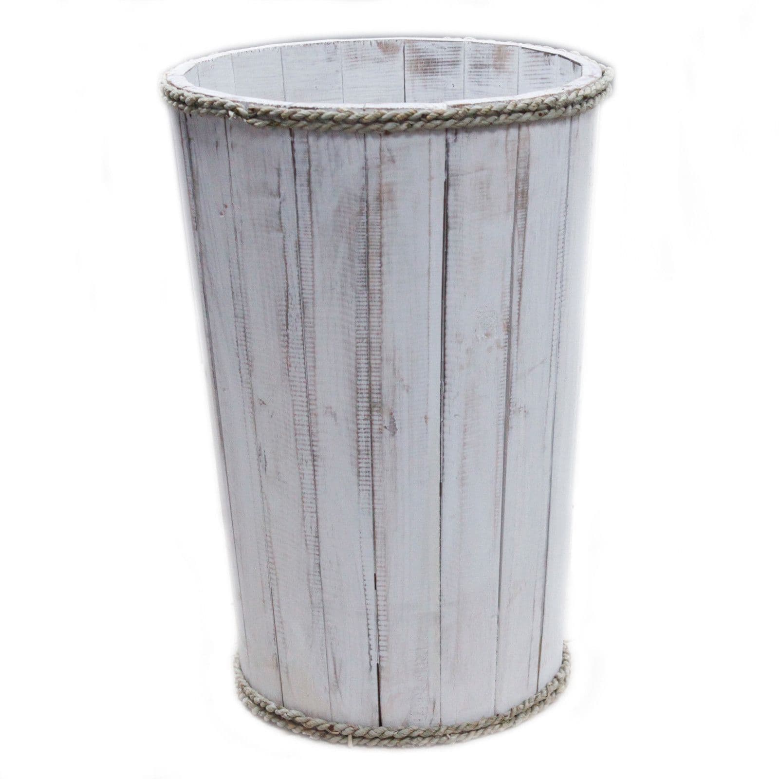 Large Brown Wooden Storage Tub | Kaiku